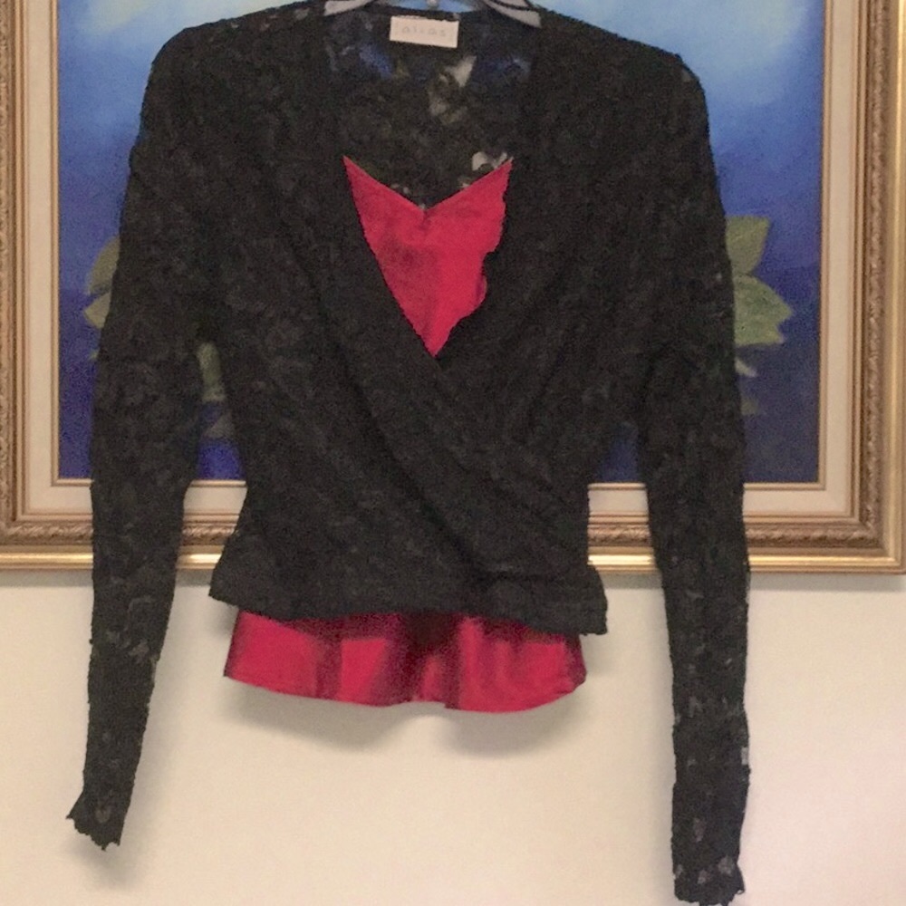 Black Lace Top Only